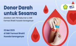 SMK Farmasi Bhakti Husada Karanganyar Gelar Kegiatan Donor Darah